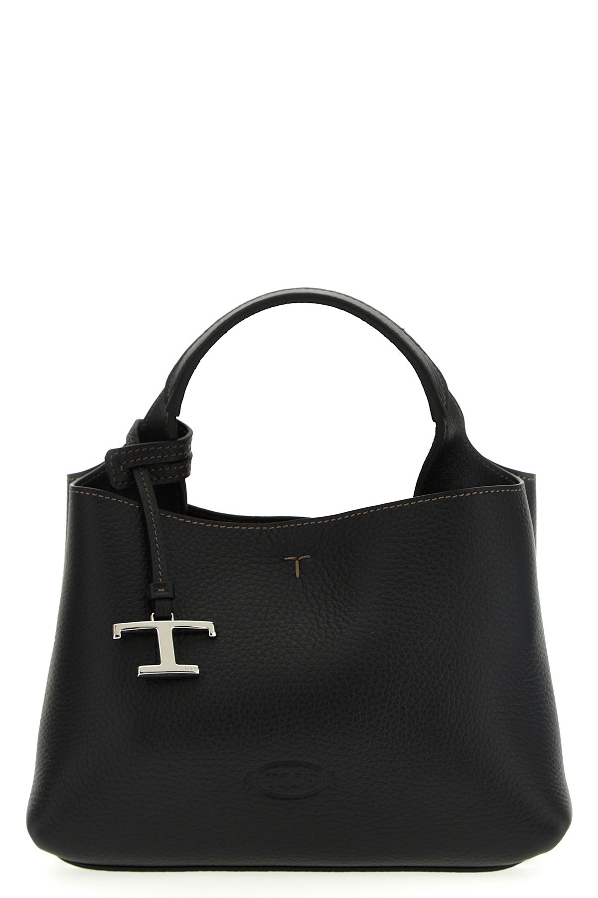 micro grainy leather handbag