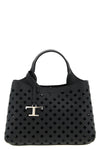 apa micro openwork leather handbag