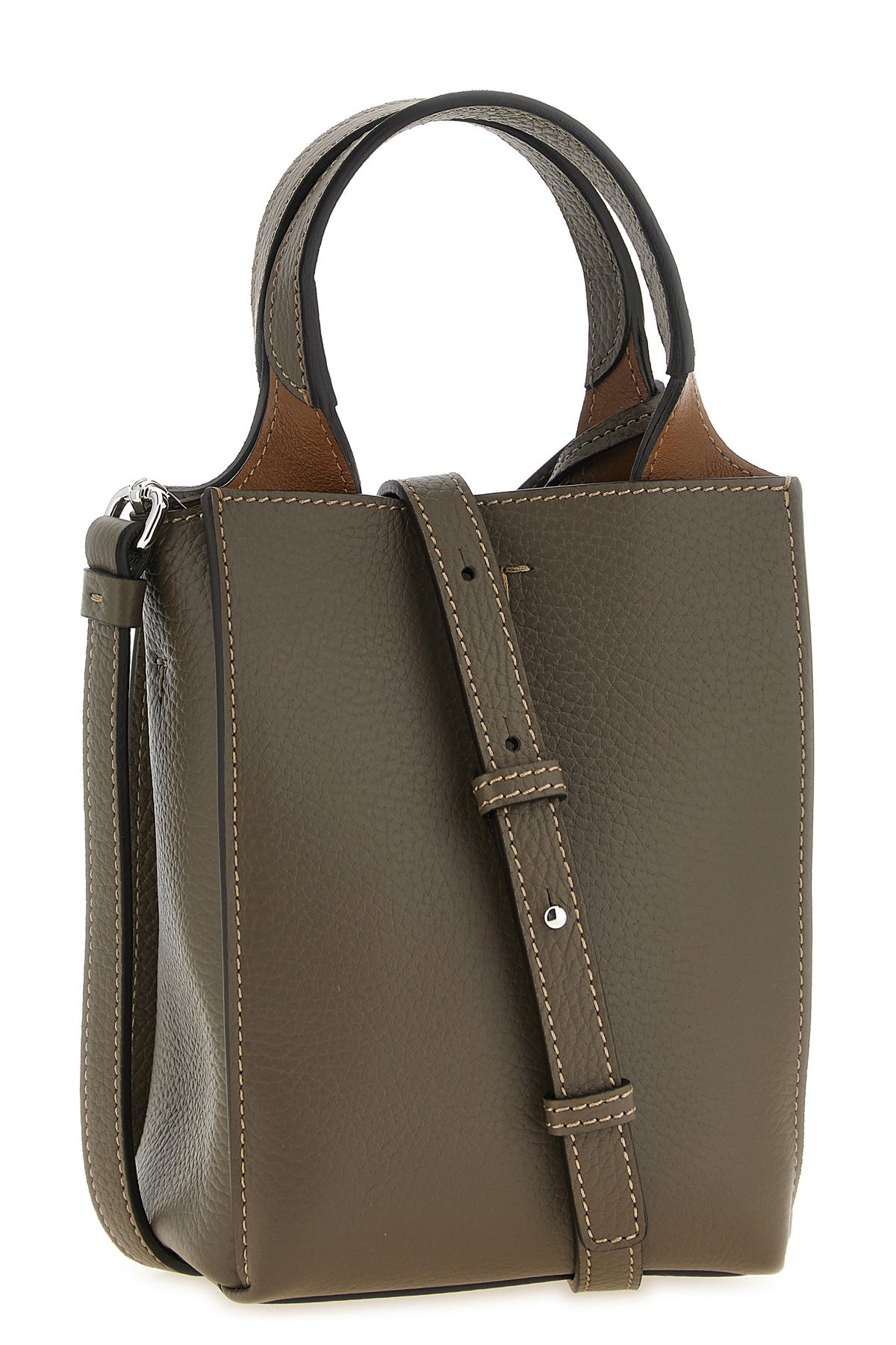 the tods micro handbag in fine hammered calf leather embodies italian craftsman
