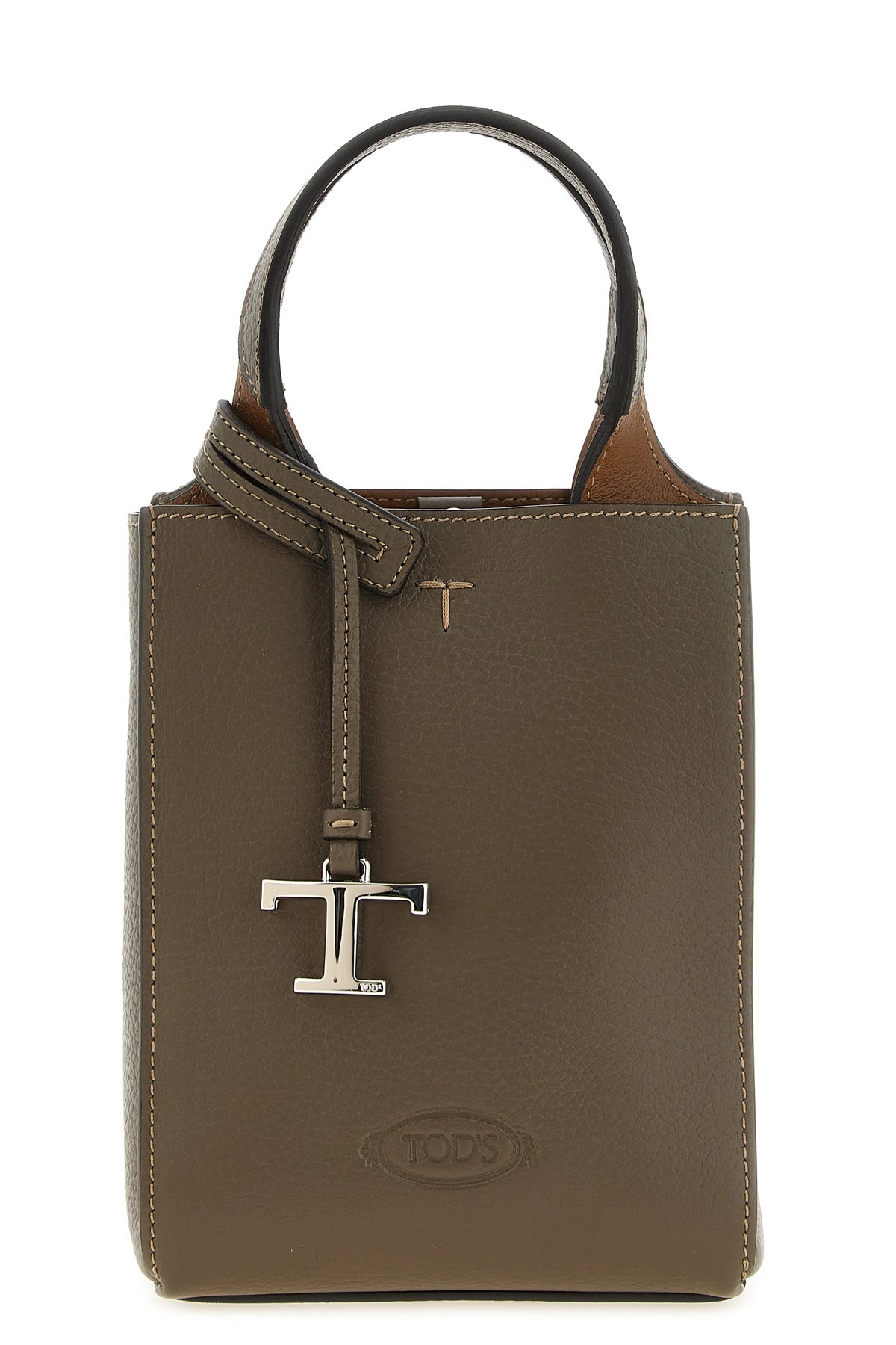 the tods micro handbag in fine hammered calf leather embodies italian craftsman