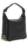 the tods gommini mini shoulder bag is made of fine black calf leather