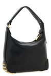 metal dots mini shoulder bag in soft calf leather