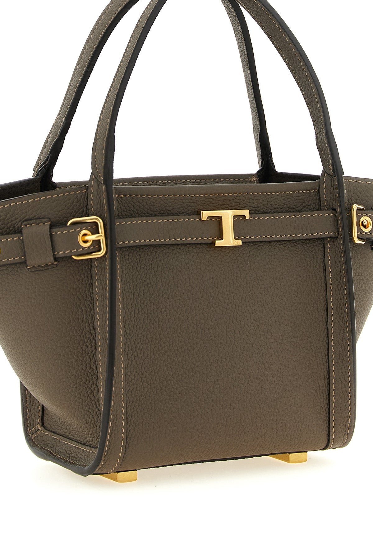 the tods tim mini shopping bag defines a contemporary structure through preci