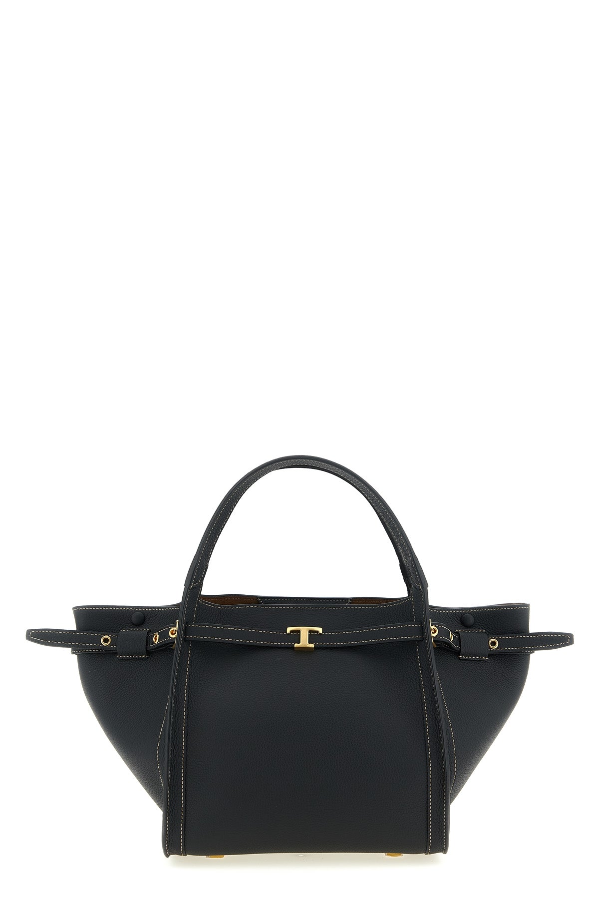 small tim hammered calf leather shopping bag