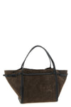 the tods tim midi shopping bag features a flared silhouette made of fine sued