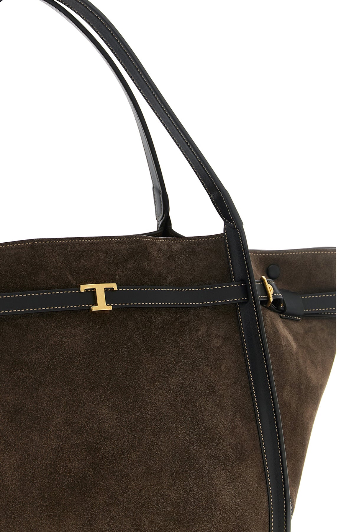 the tods tim midi shopping bag features a flared silhouette made of fine sued