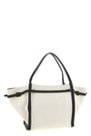 medium tim shopping bag in linen blend canvas