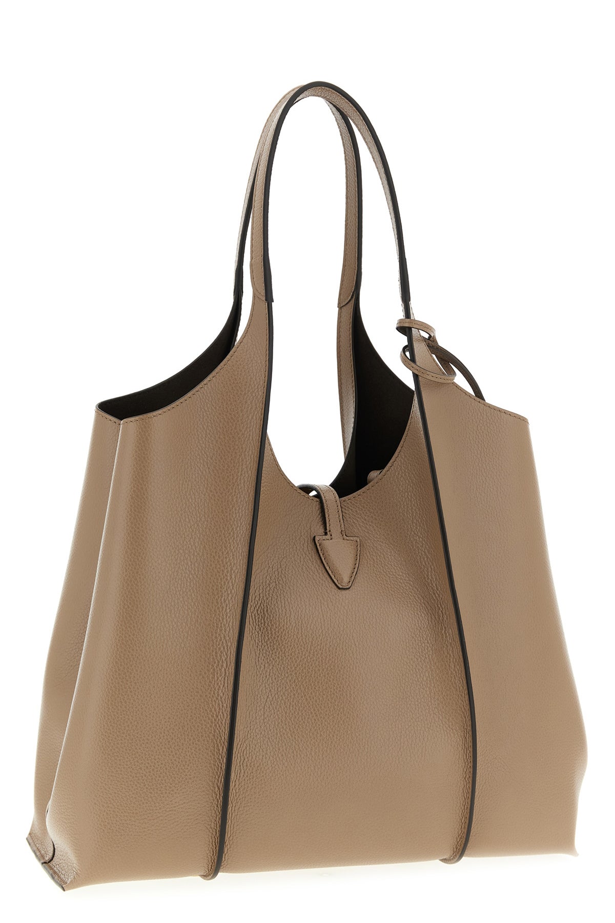 t timeless hammered leather shopping bag