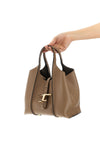 mini hammered leather handbag