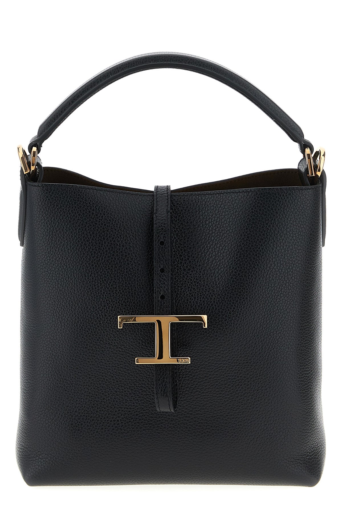 mini bucket bag in hammered leather