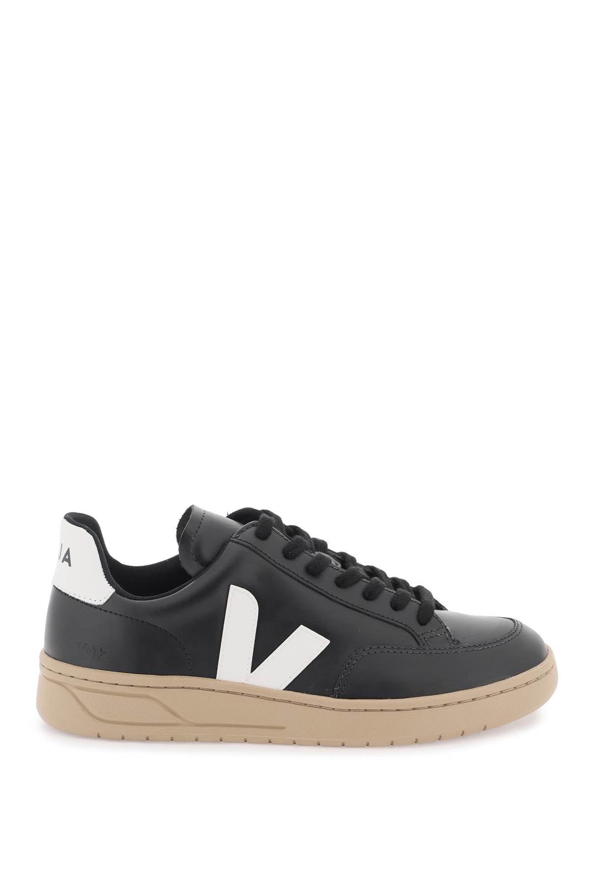 leather v-12 sneakers