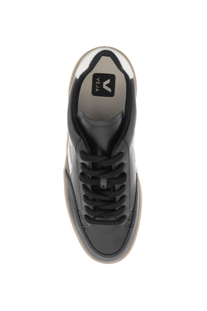 leather v-12 sneakers