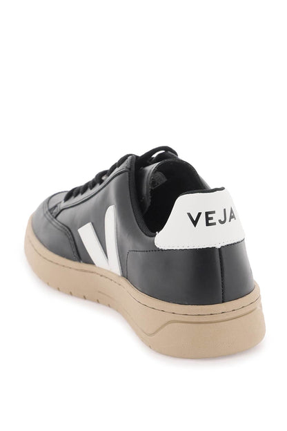 leather v-12 sneakers