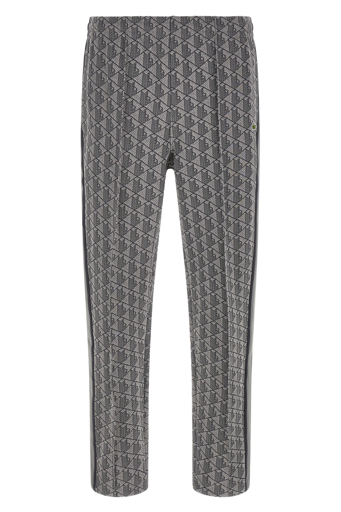 LACOSTE 3 paris vintage jacquard monogram cotton blend joggers