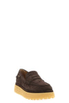 the tods moccasins in soft brown suede redefines the codes of classic footwear