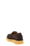 the tods moccasins in soft brown suede redefines the codes of classic footwear