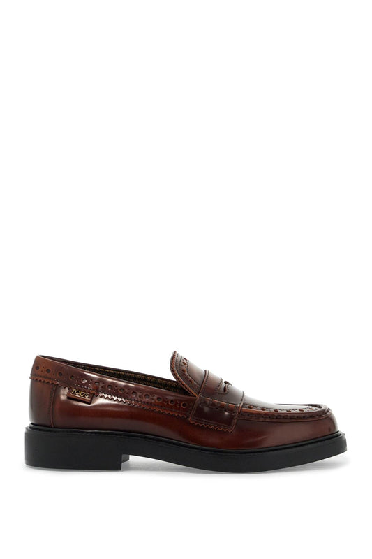 leather brogue loafers