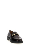 brushed calf leather loafers