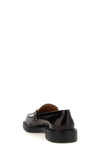 brushed calf leather loafers
