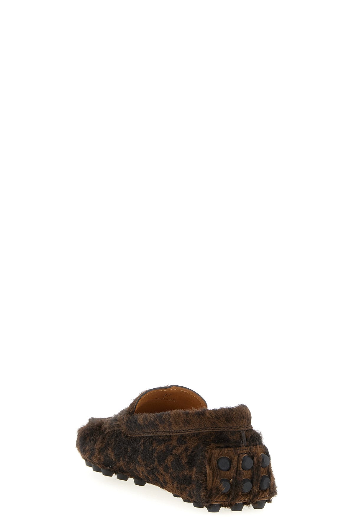gommino macro pony hair loafers