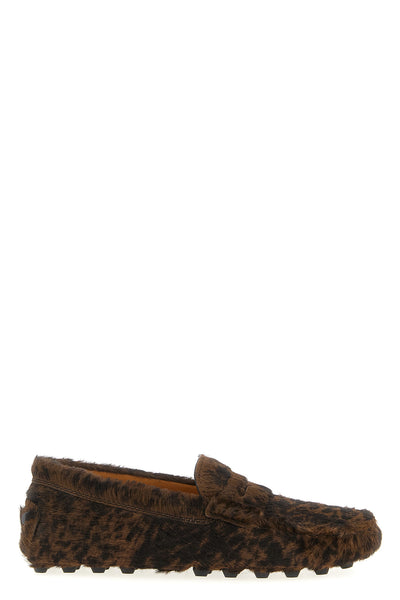 gommino macro pony hair loafers