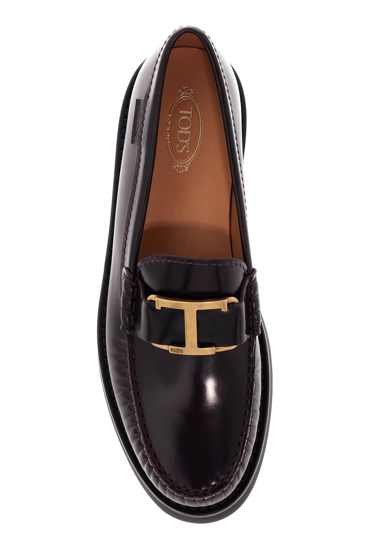 t timeless leather loafers