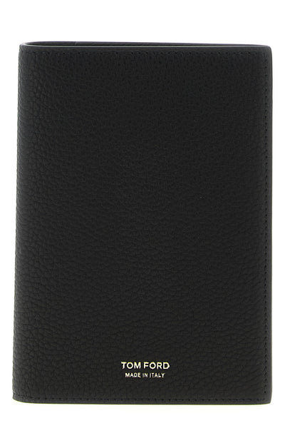 hammered leather passport holder
