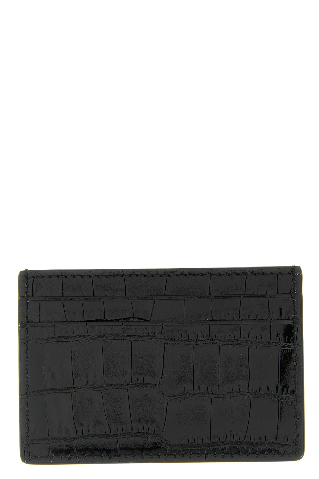 TOM FORD OS crocodile-print shiny leather cardholder