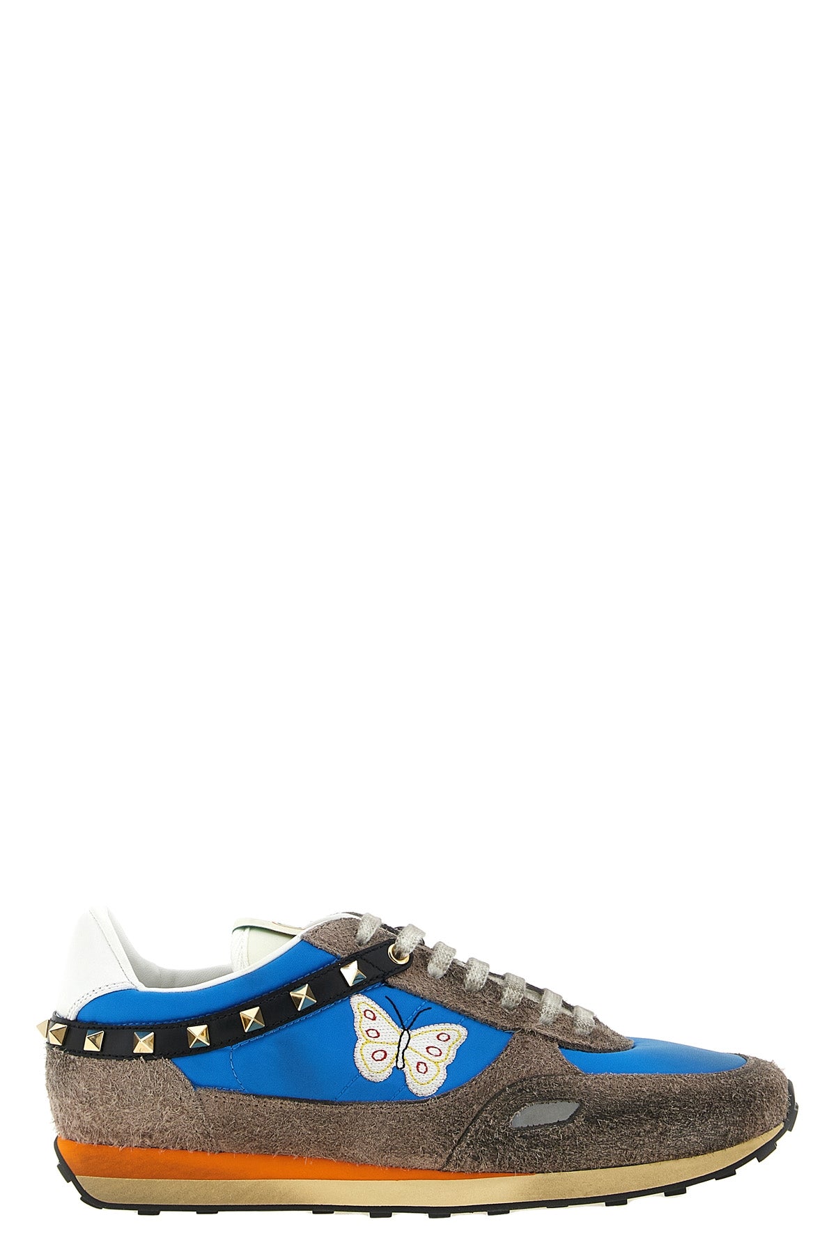 the valentino garavani stud up sneakers feature a low-top silhouette defined b