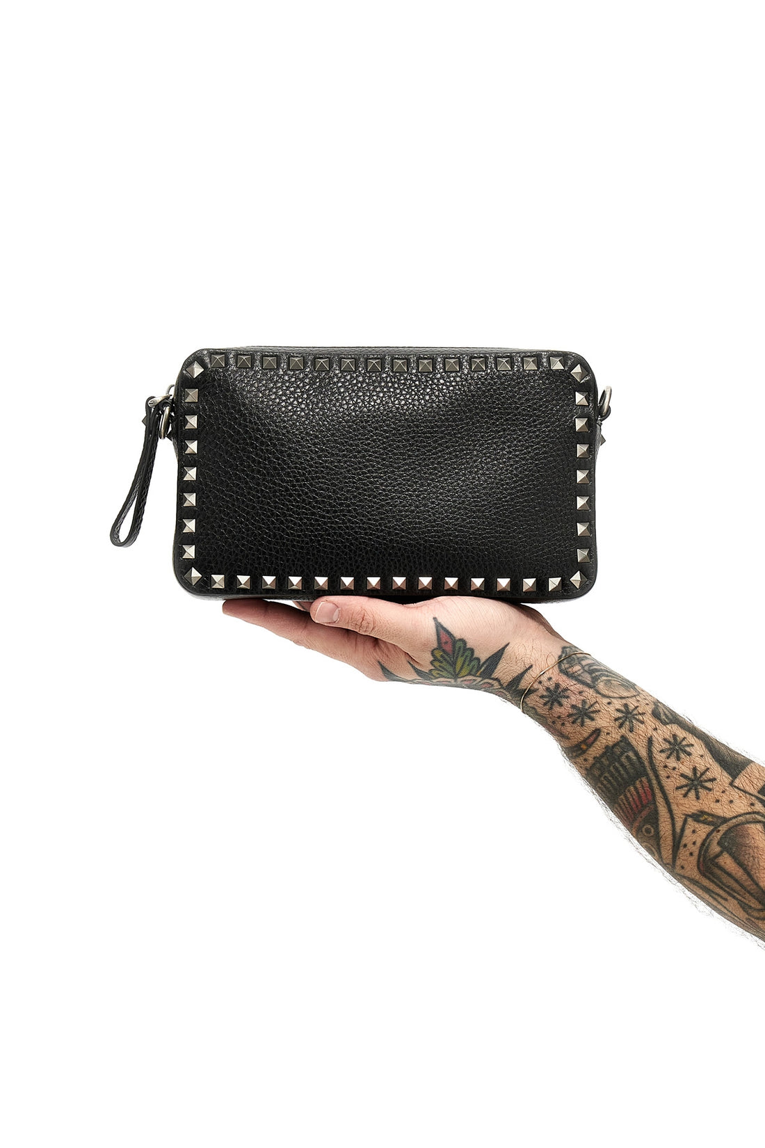VALENTINO GARAVANI OS rockstud grenade leather crossbody bag