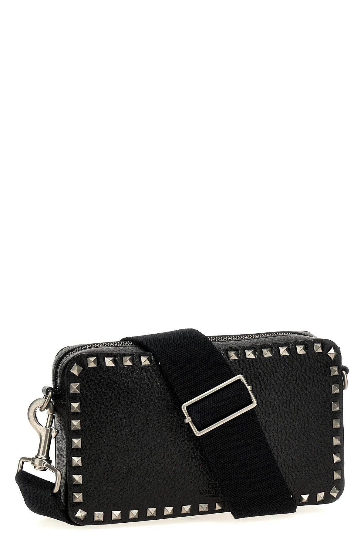 rockstud grenade leather crossbody bag