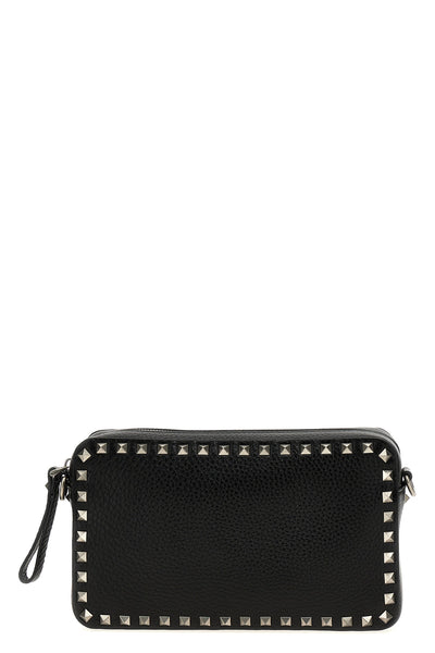 rockstud grenade leather crossbody bag