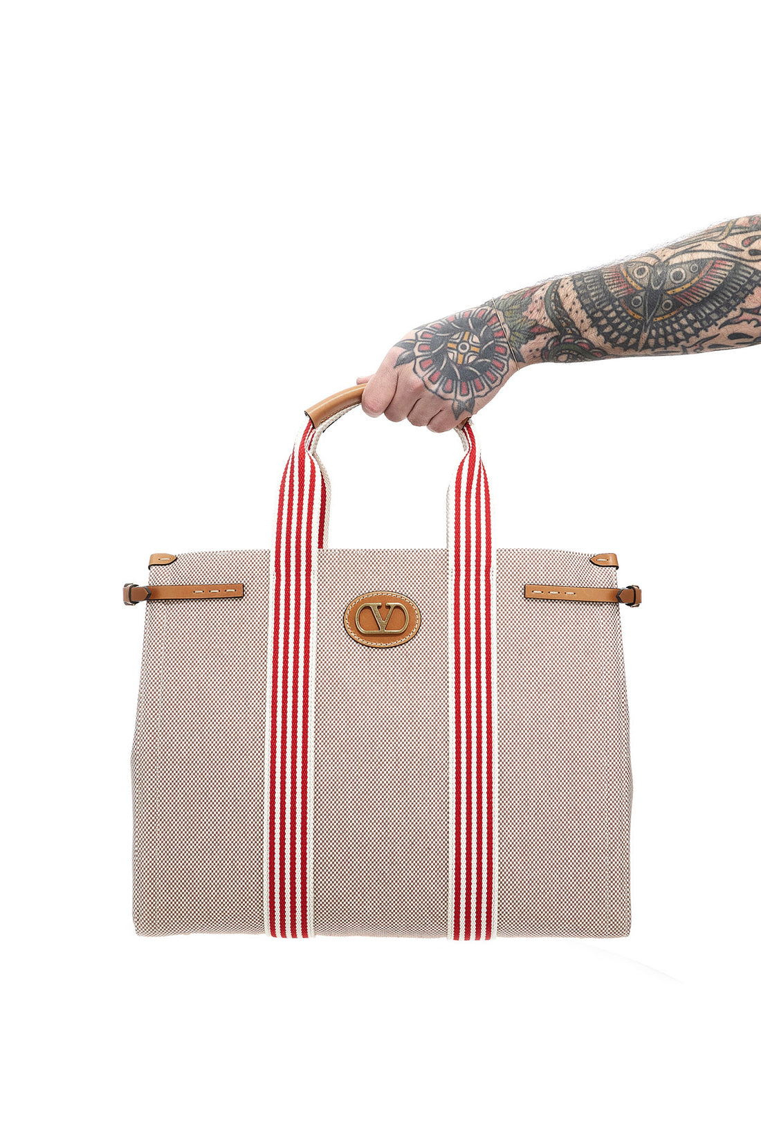 VALENTINO GARAVANI OS antibes canvas handbag
