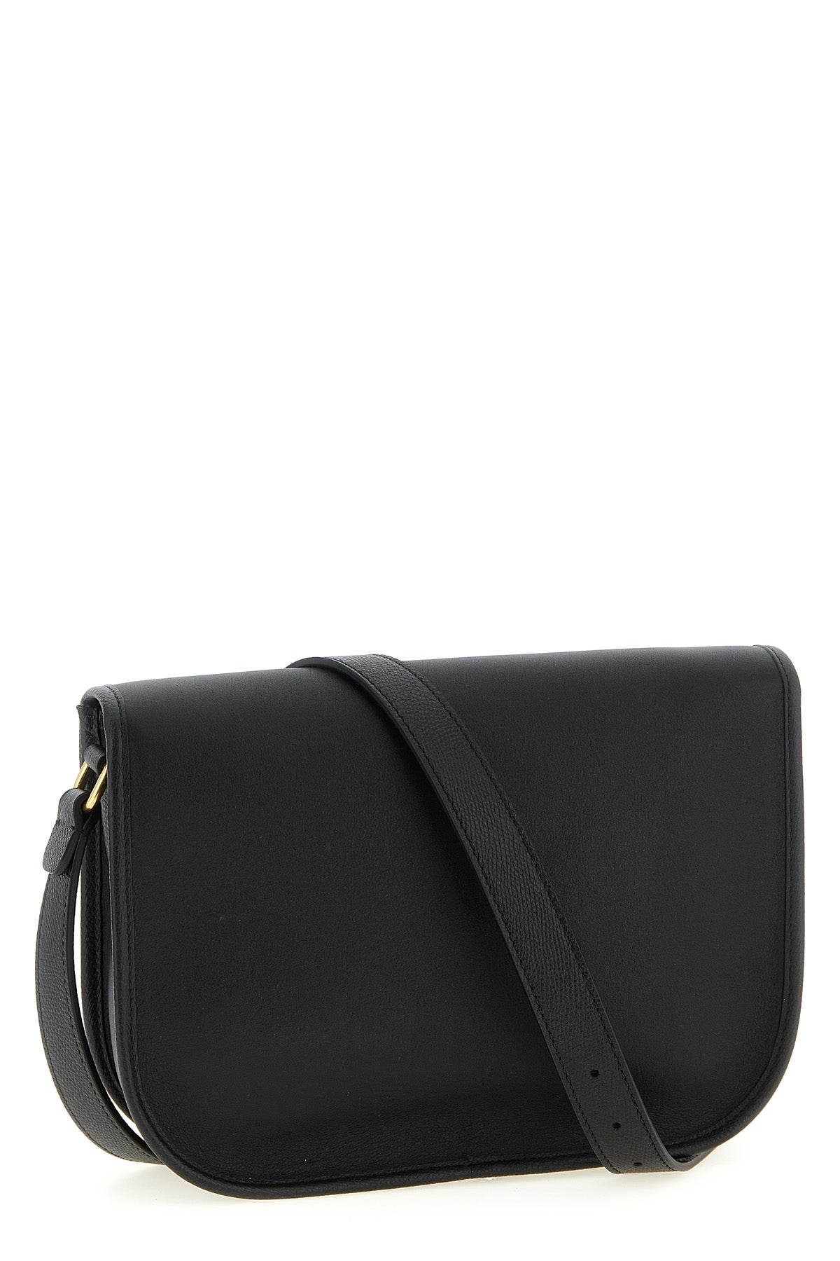 antibes smooth and hammered calf leather crossbody bag