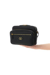 antibes smooth and hammered calf leather crossbody bag