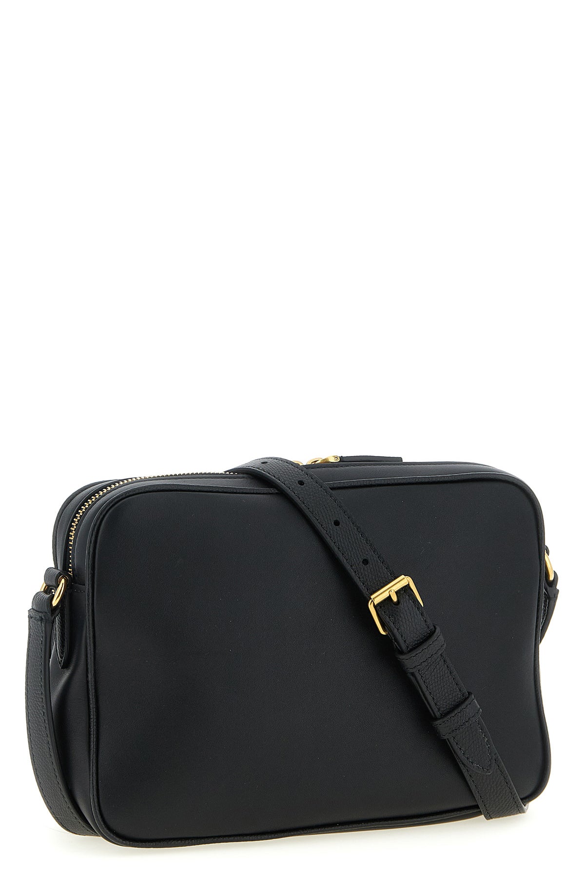 antibes smooth and hammered calf leather crossbody bag