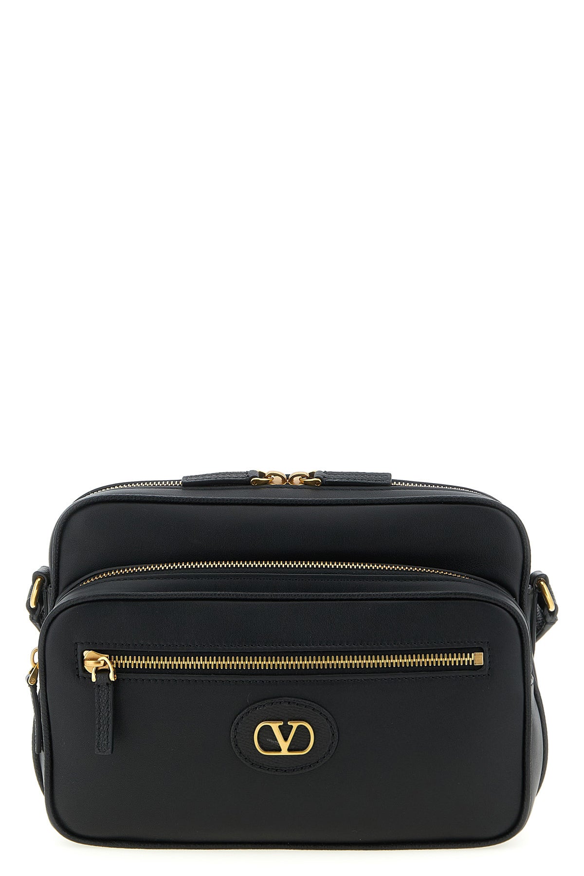 antibes smooth and hammered calf leather crossbody bag