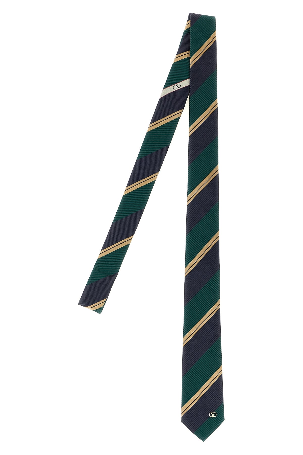 valentie tie in jacquard regimental silk