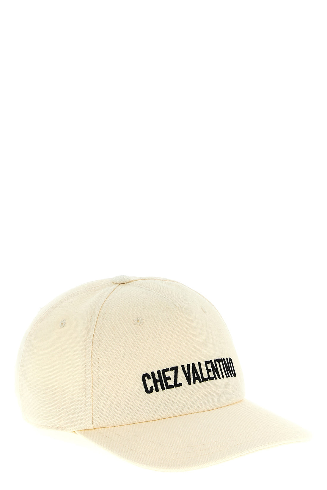 VALENTINO GARAVANI 57 cm chez valentino front embroidered cotton cap