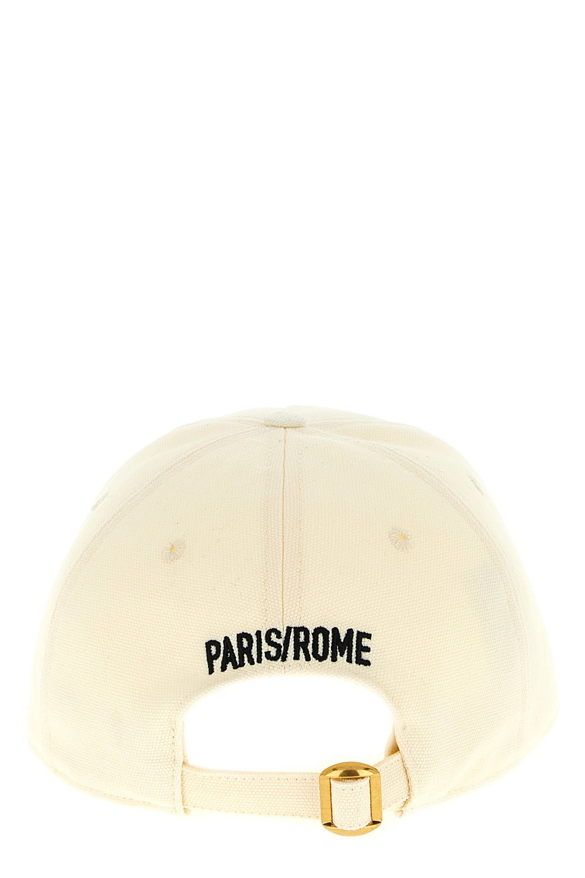 chez valentino front embroidered cotton cap
