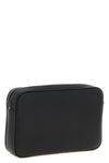 grained calf leather clutch bag