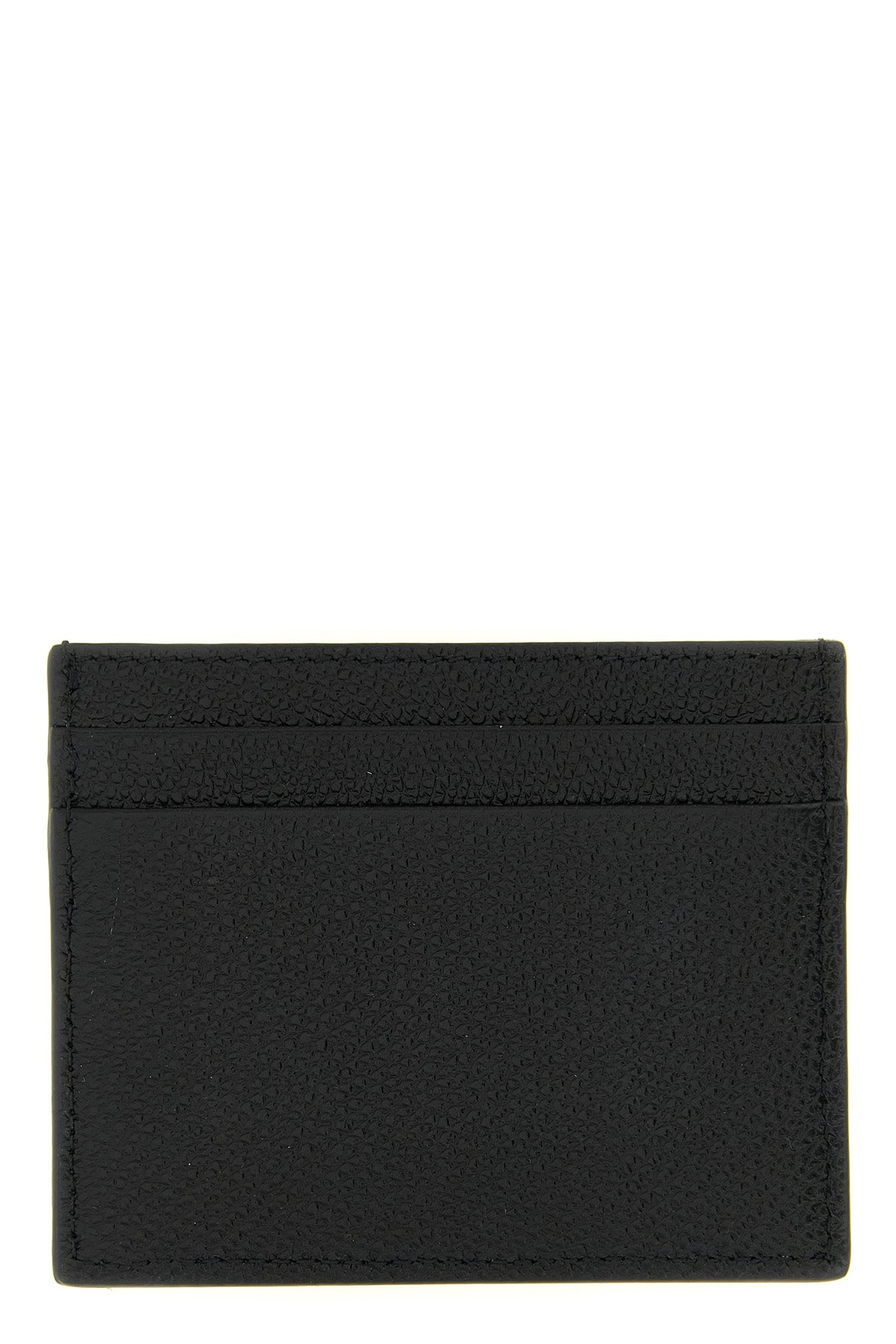 grained calf leather card holder