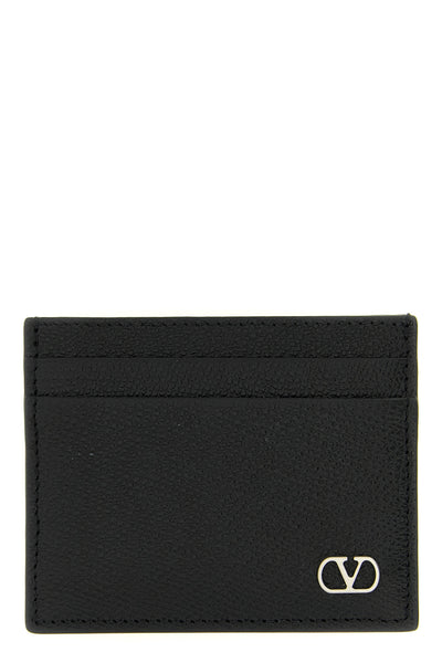 grained calf leather card holder