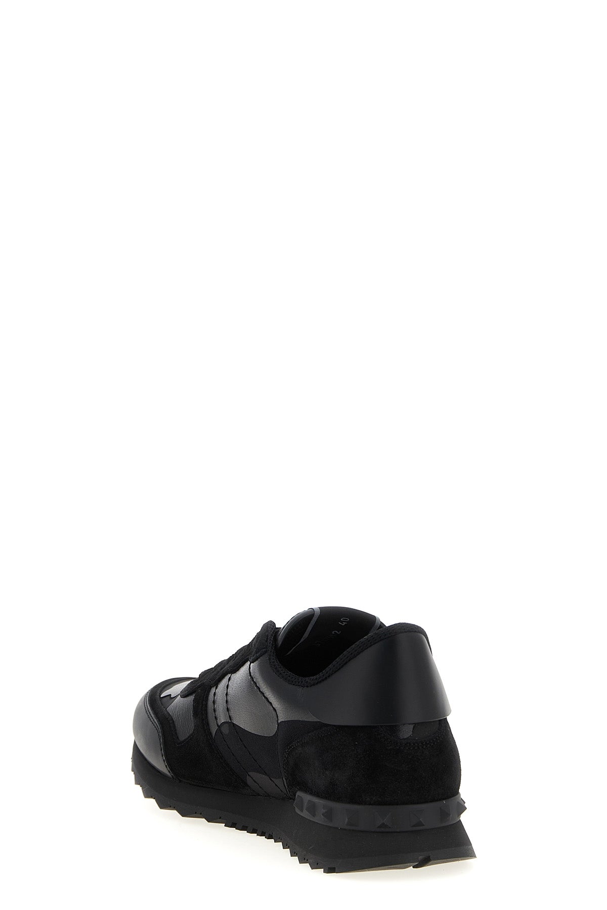 rockrunner fabric and nappa leather sneakers