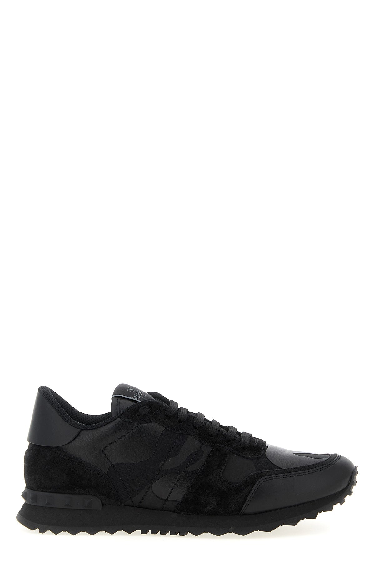 rockrunner fabric and nappa leather sneakers