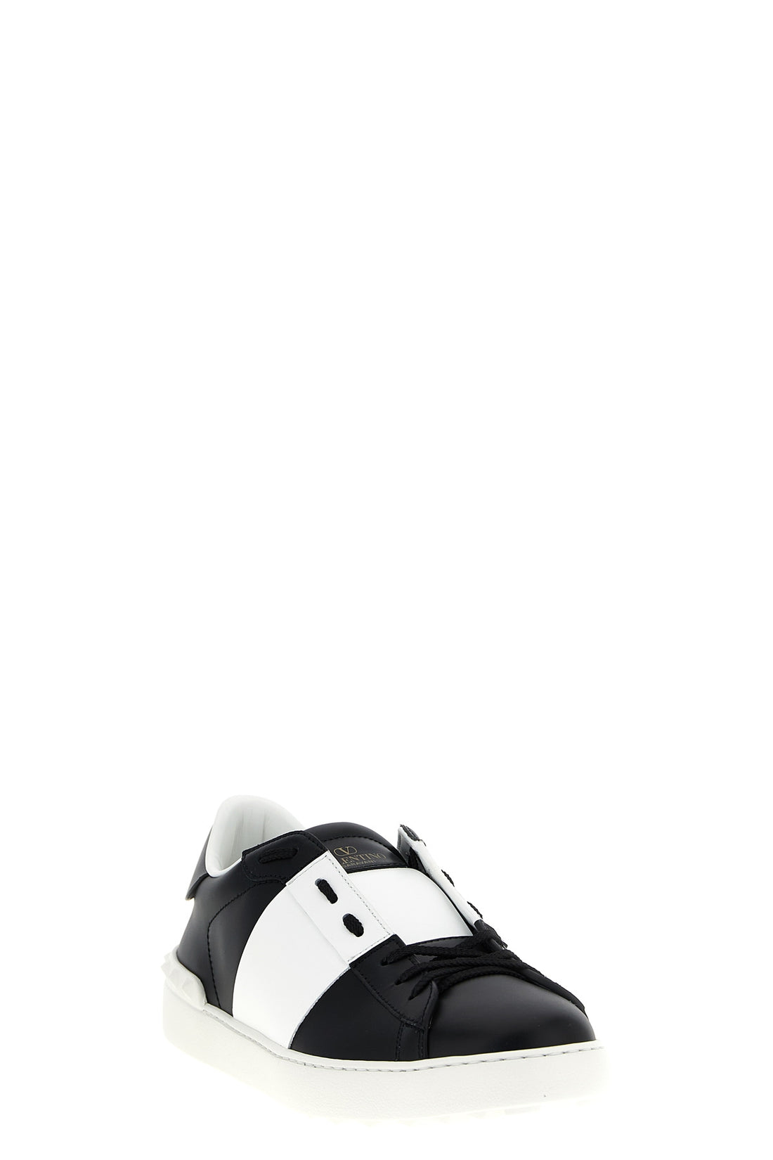 VALENTINO GARAVANI 40 open leather sneakers