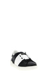 open leather sneakers