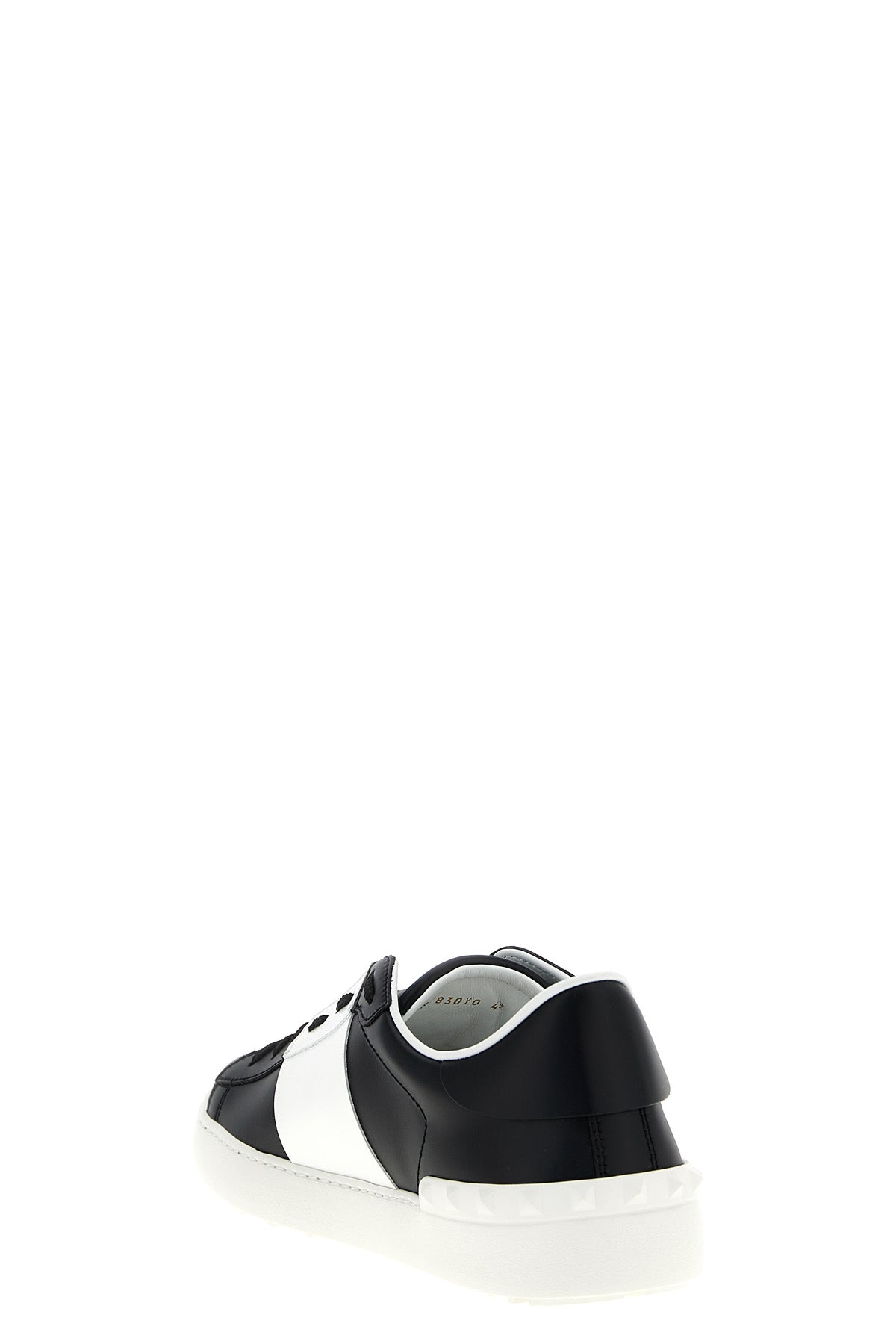 open leather sneakers