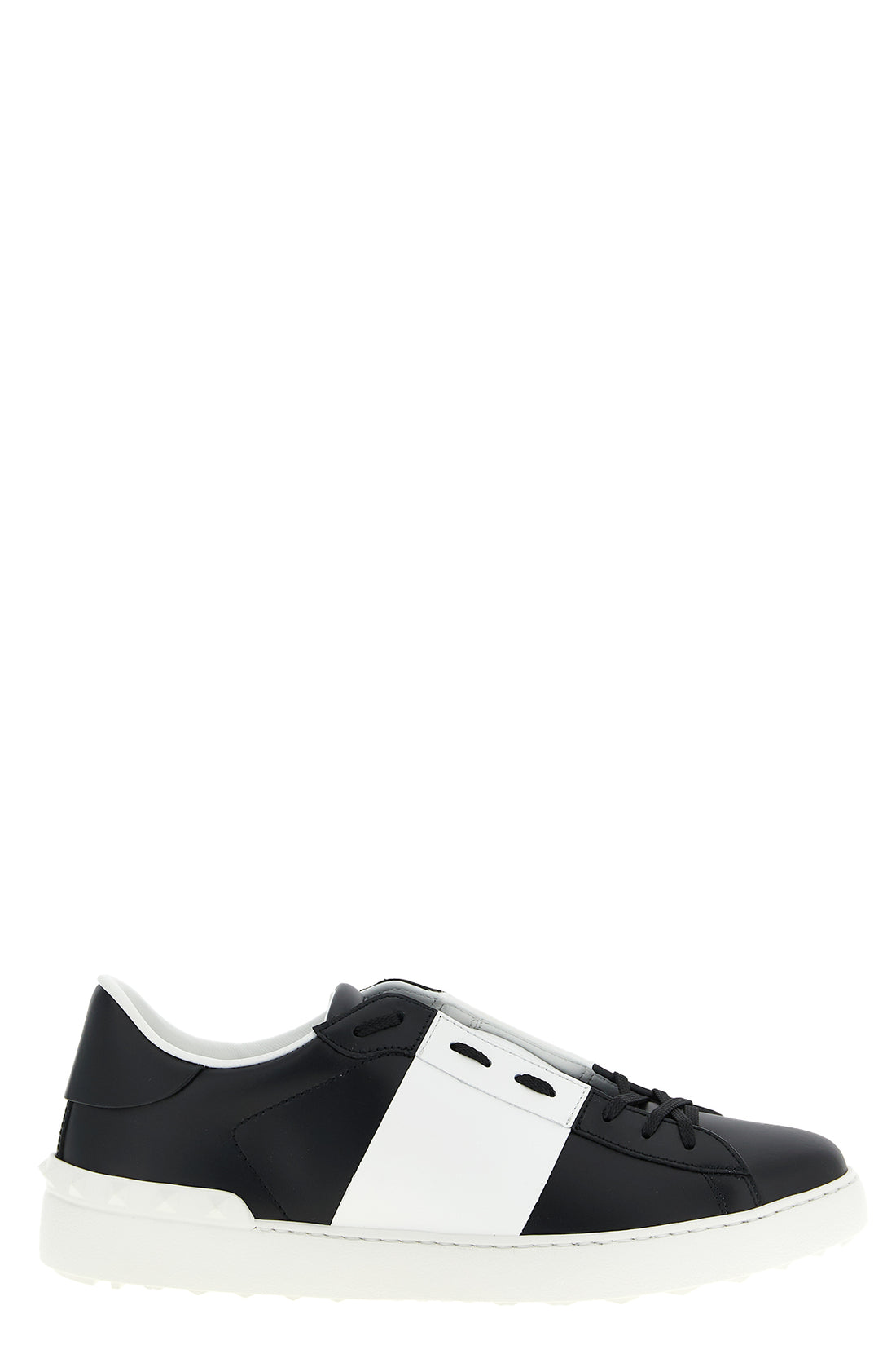 VALENTINO GARAVANI 40 open leather sneakers