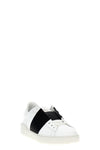 open leather sneakers